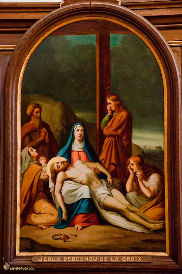 Nom de l'image : D30096334a_(c)Norbert-JUNG — Description :  Chemin de croix à l'église de la Ferté Vidame (28300)